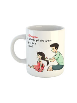 ARTBUG - White A Daughter Is A Little Girl Who Grows Up To Be A Friend Coffee Mug
