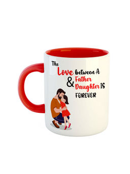 ARTBUG - Red The Love Between A Father And Daughter Is Forever Coffee Mug