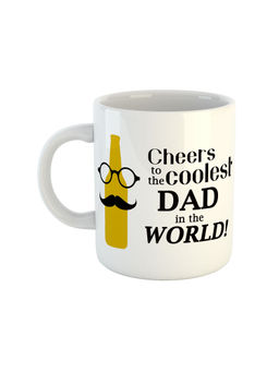 ARTBUG - White Cheers To The Coolest Dad In The World Coffee Mug