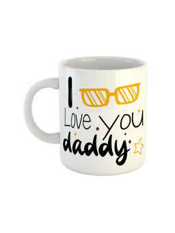 ARTBUG - White I Love You Daddy Coffee Mug