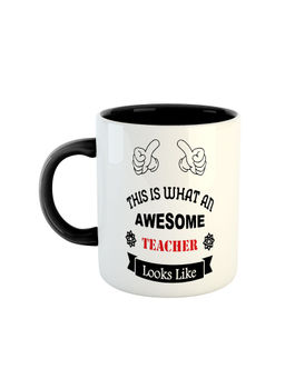 ARTBUG - Black This Is What An Awesome Teacher Looks Like Coffee Mug