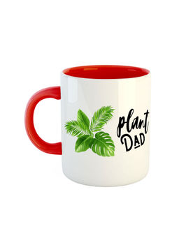 ARTBUG - Red Plant Dad And Plant Mom Ceramic Coffee Mug