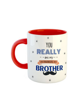 ARTBUG - Red You Really Are My Favourite Brother Ceramic Coffee Mug