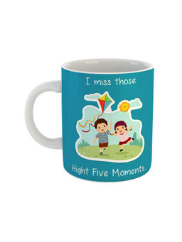 ARTBUG - White I Miss Those Hight Five Moments Printed Coffee Mug