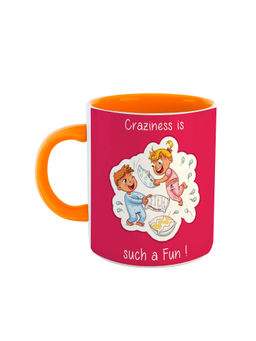 ARTBUG - Orange Craziness Is Such A Fun Printed Ceramic Mug