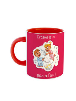 ARTBUG - Red Craziness Is Such A Fun Printed Ceramic Mug