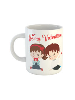ARTBUG - White Be My Valentine Ceramic Coffee Mug