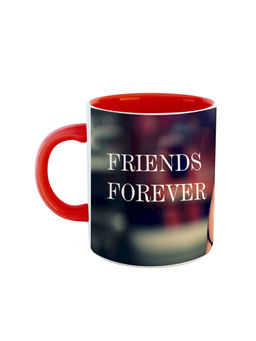 ARTBUG - Red Friends Forever Printed Ceramic Coffee Mug