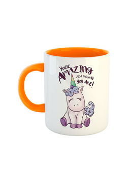 ARTBUG - Orange You're Amazing Just I The Way You Are Printed Ceramic Coffee Mug