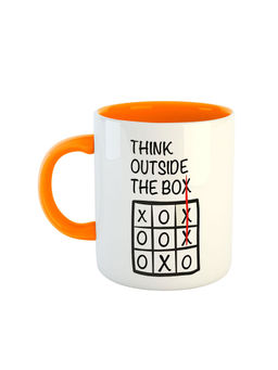 ARTBUG - Orange Think Outside The Box Printed Coffee Mug