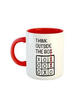 ARTBUG - Red Think Outside The Box Printed Coffee Mug