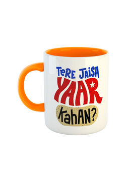 ARTBUG - Orange Tere Jaisa Yaar Kaha Ceramic Coffee Mug