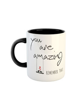 ARTBUG - Black You Are Amazing Remember That Inspirational Quotes Printed Coffee Mug