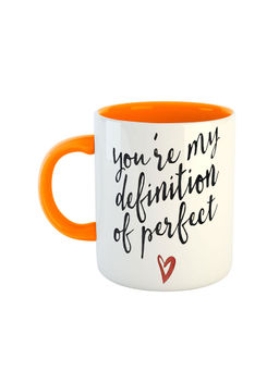 ARTBUG - Orange You're My Definition Of Perfect Love Quote Printed Coffee Mug