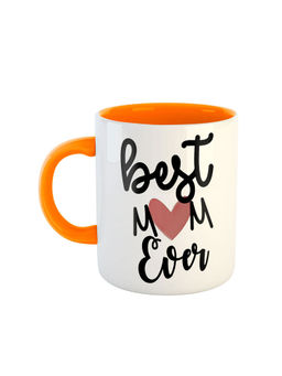 ARTBUG - Orange Best Mom Ever Printed Ceramic Coffee Mug