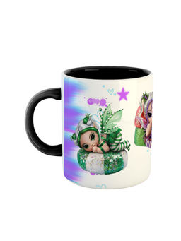 ARTBUG - Black Jasmine Becket Griffith Printed Ceramic Coffee Mug
