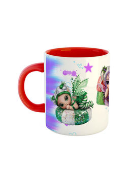 ARTBUG - Red Jasmine Becket Griffith Printed Ceramic Coffee Mug