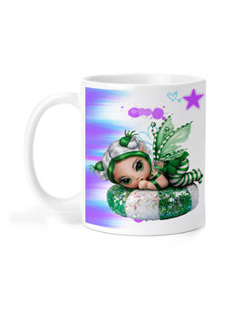 ARTBUG - White Jasmine Becket Griffith Printed Ceramic Coffee Mug