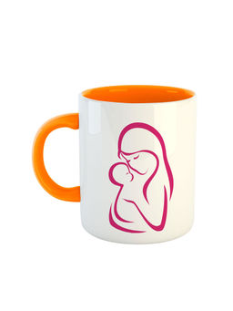 ARTBUG - Orange Mothers Printed Ceramic Coffee Mug
