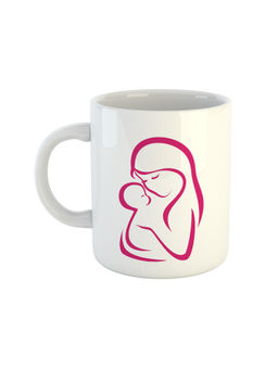 ARTBUG - White Mothers Printed Ceramic Coffee Mug