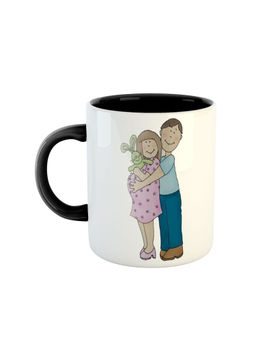 ARTBUG - Black Pregnant Couple Coffee Mug