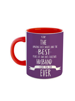 ARTBUG - Red The Best Husband Ever Ceramic Coffee Mug