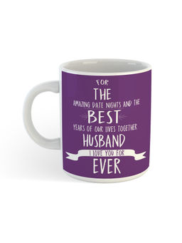 ARTBUG - White The Best Husband Ever Ceramic Coffee Mug