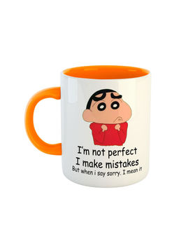 ARTBUG - Orange I Am Not Perfect I Make Mistakes Ceramic Coffee Mug