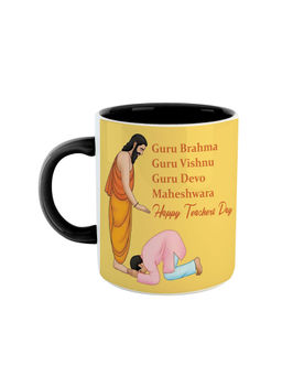 ARTBUG - Black Happy Teachers Day Printed Ceramic Coffee Mug