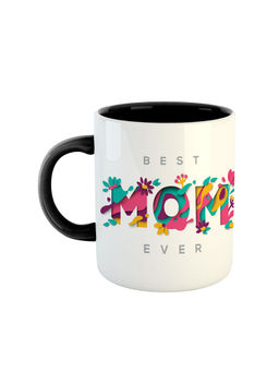 ARTBUG - Black Best Mom Ever Ceramic Printed Coffee Mug