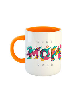 ARTBUG - Orange Best Mom Ever Ceramic Printed Coffee Mug