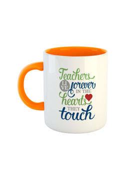 ARTBUG - Orange Teachers Live Forever In The Hearts They Touch Coffee Mug