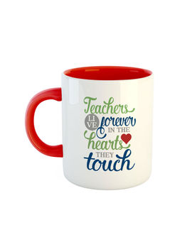 ARTBUG - Red Teachers Live Forever In The Hearts They Touch Coffee Mug