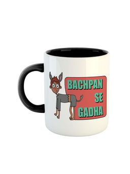 ARTBUG - Black Bachpan Se Gadha Printed Coffee Mug