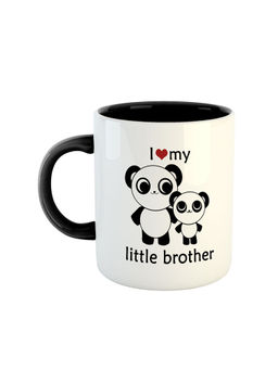 ARTBUG - Black I Love My Little Brother Coffee Mug
