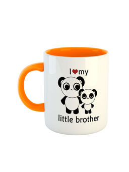 ARTBUG - Orange I Love My Little Brother Coffee Mug