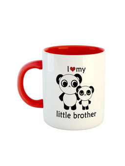 ARTBUG - Red I Love My Little Brother Coffee Mug