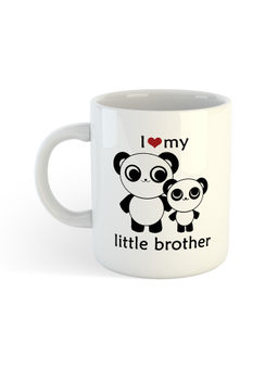 ARTBUG - White I Love My Little Brother Coffee Mug