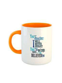 ARTBUG - Orange You Are A Teacher I Will Never Forget You Gave Me Wings Roots Printed Mug