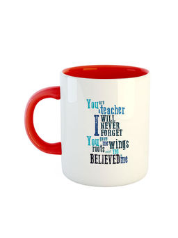 ARTBUG - Red You Are A Teacher I Will Never Forget You Gave Me Wings Roots Printed Mug
