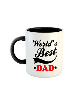 ARTBUG - Black Worlds Best Dad Ceramic Printed Coffee Mug