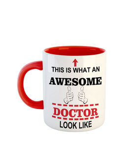 ARTBUG - Red This Is What An Awesome Doctor Looks Like Ceramic Coffee Mug