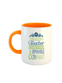 ARTBUG - Orange Amazing Teacher Is Hard To Find And Impossible To Forget Coffee Mug
