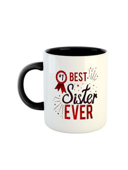 ARTBUG - Black Best Sister Ever Printed Coffee Mug