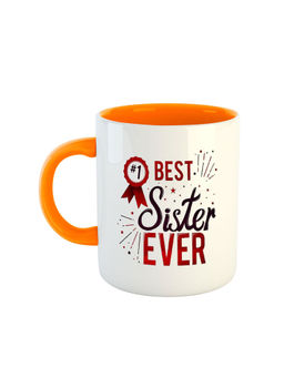 ARTBUG - Orange Best Sister Ever Printed Coffee Mug