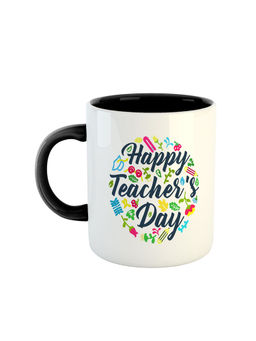 ARTBUG - Black Happy Teachers Day Coffee Mug
