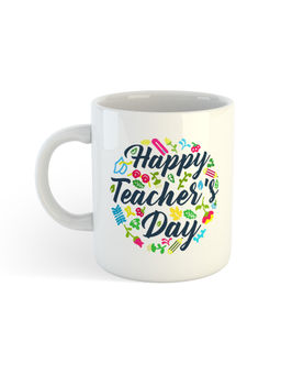 ARTBUG - White Happy Teachers Day Coffee Mug