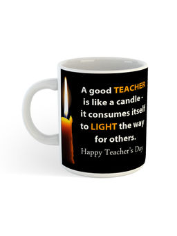 ARTBUG - White Teachers Day Quates Printed Coffee Mug