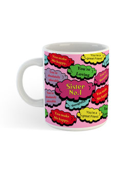 ARTBUG - White Raksha Bandhan Sister Coffee Mug
