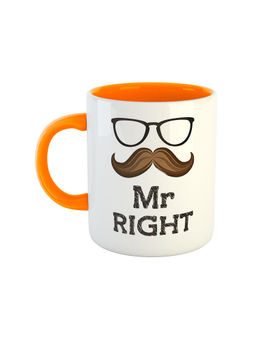 ARTBUG - Orange Mr Right Printed Coffee Mug